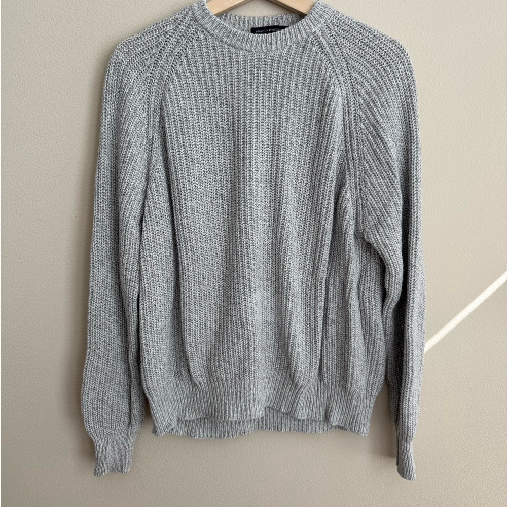 Brandy Melville Cotton Gray pullover Sweater